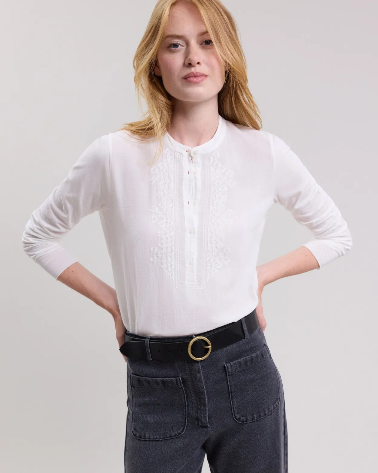 taenia_tshirt_1-1.webp Cheap Hartford Taenia T-Shirt Off-White