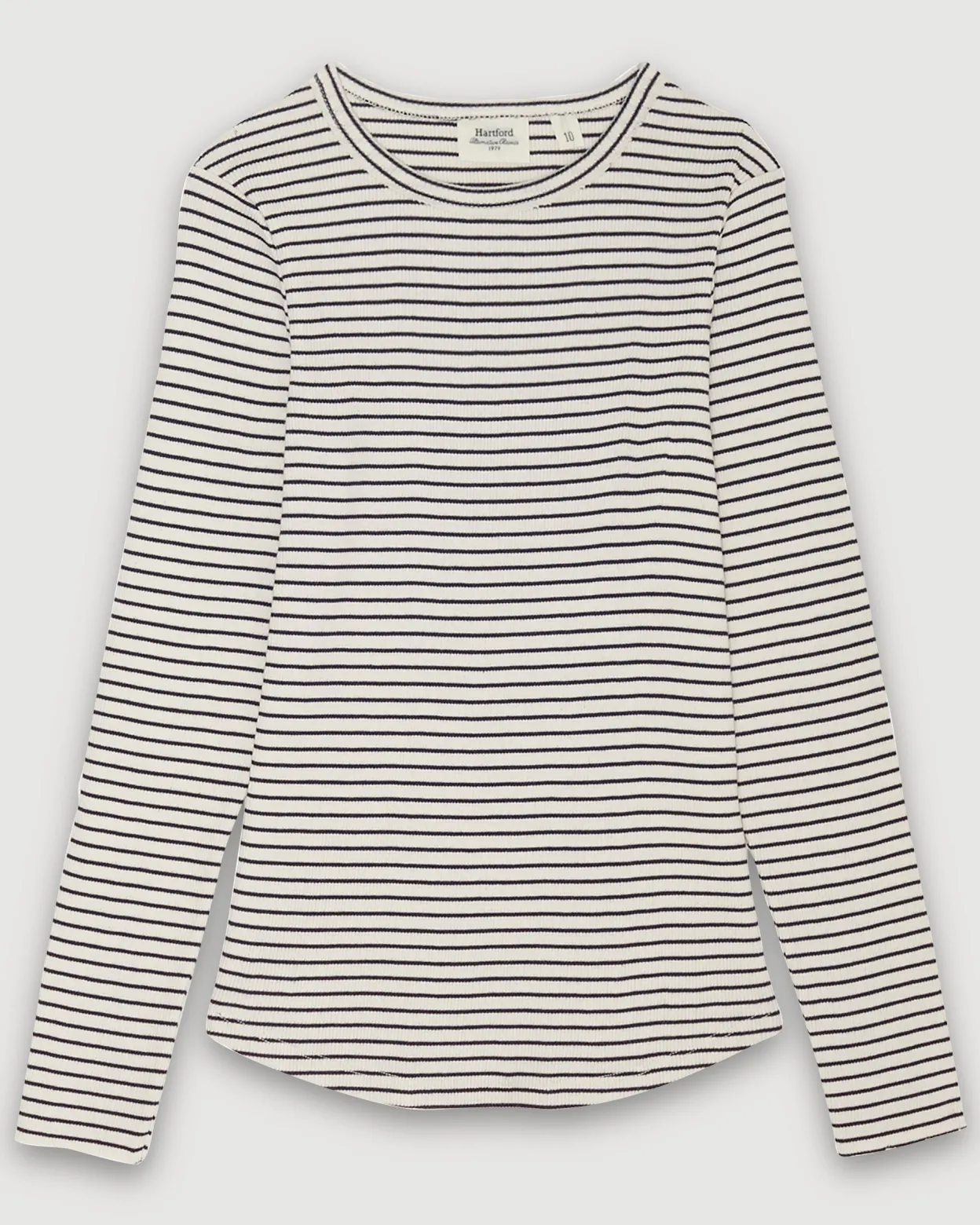 talaro_tshirt_0-1.webp Fashion Hartford Talaro T-shirt Off-White & Navy