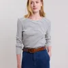 Fashion Hartford Talaro T-Shirt Off-White & Navy