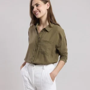 Online Hartford Tallez Shirt Olive Green