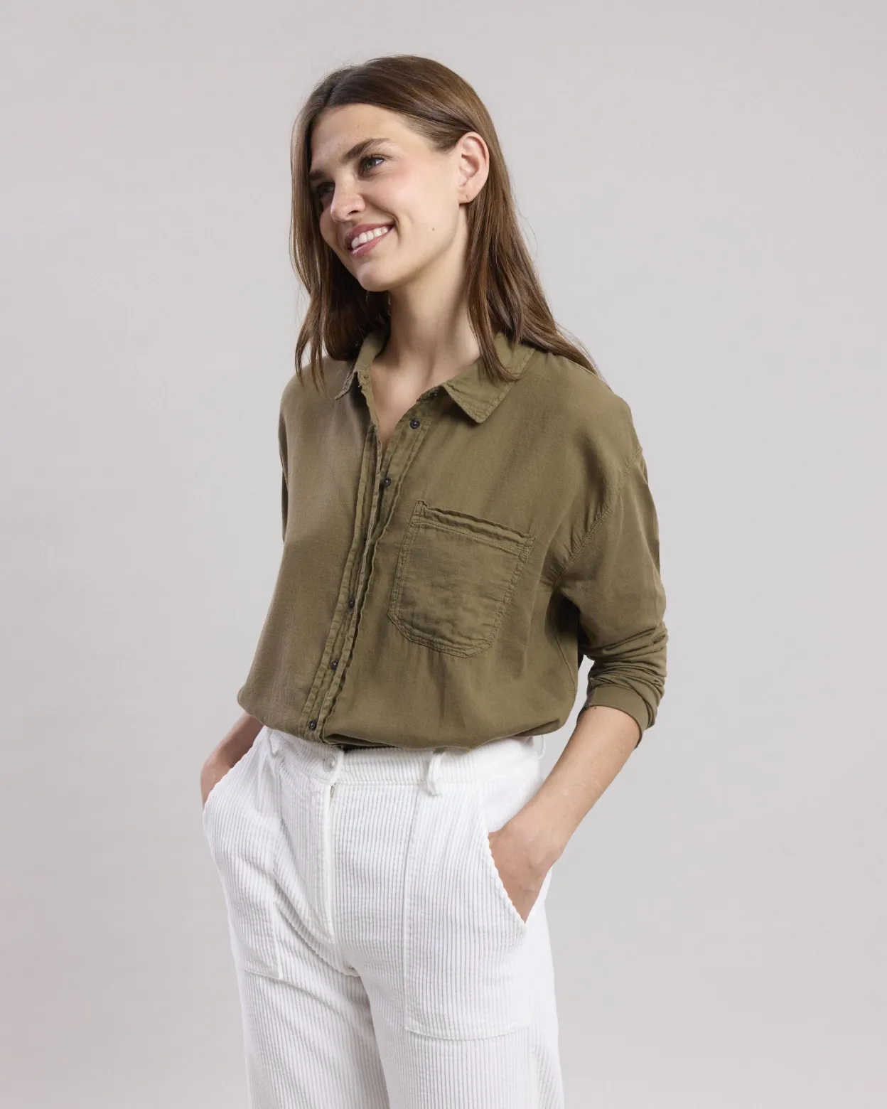 tallez_shirt_1-1.webp Online Hartford Tallez Shirt Olive Green