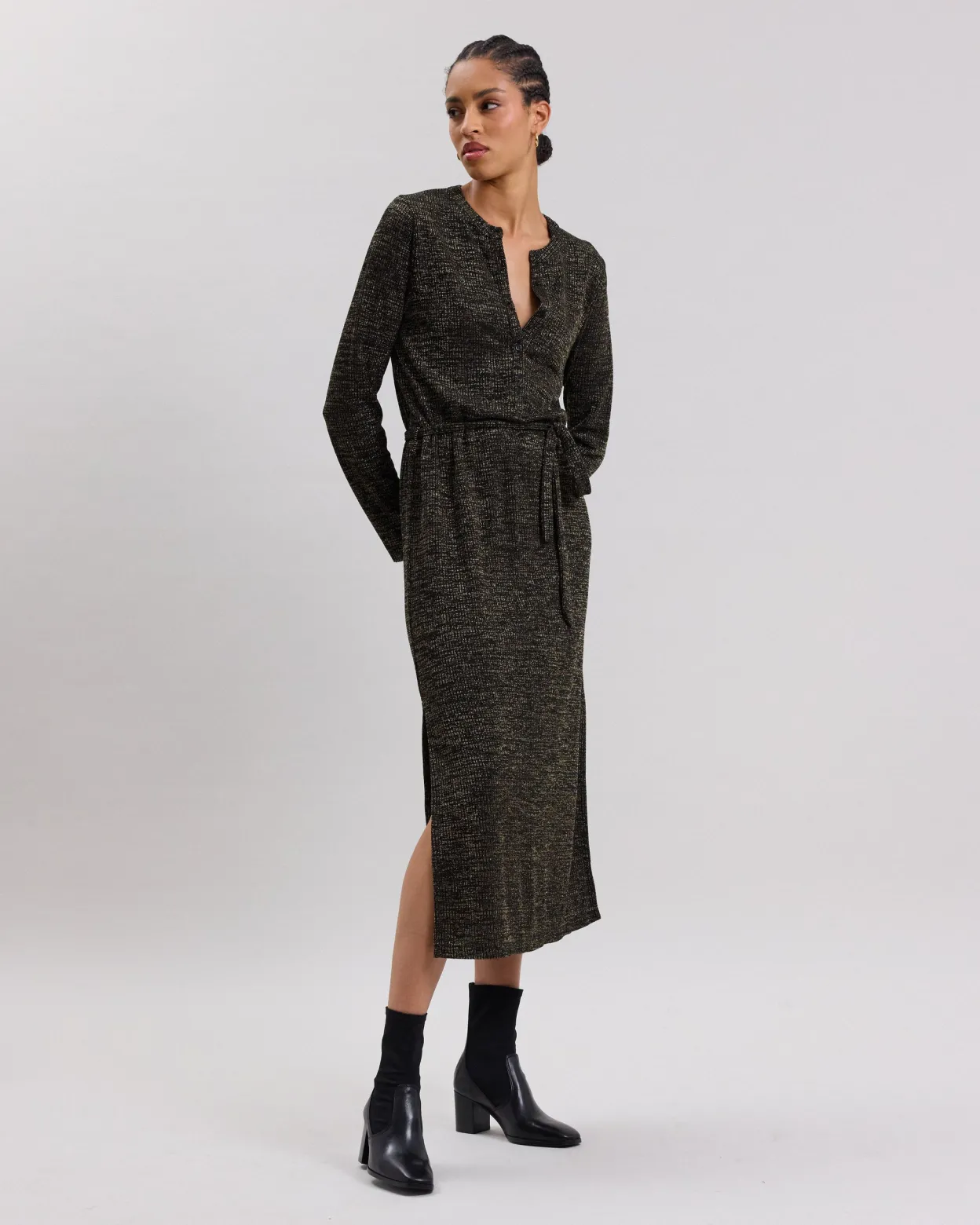 tasite_dress_0.webp Discount Hartford Tasite Dress Black & Gold