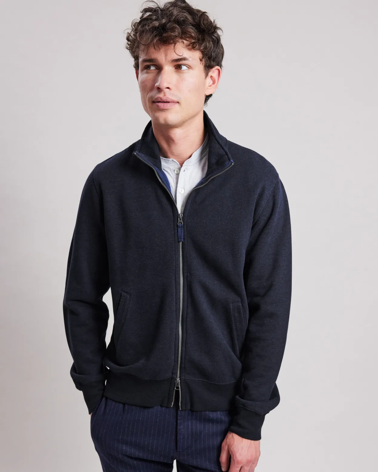 track_jacket_0.webp Shop Hartford Track Jacket Midnight Blue