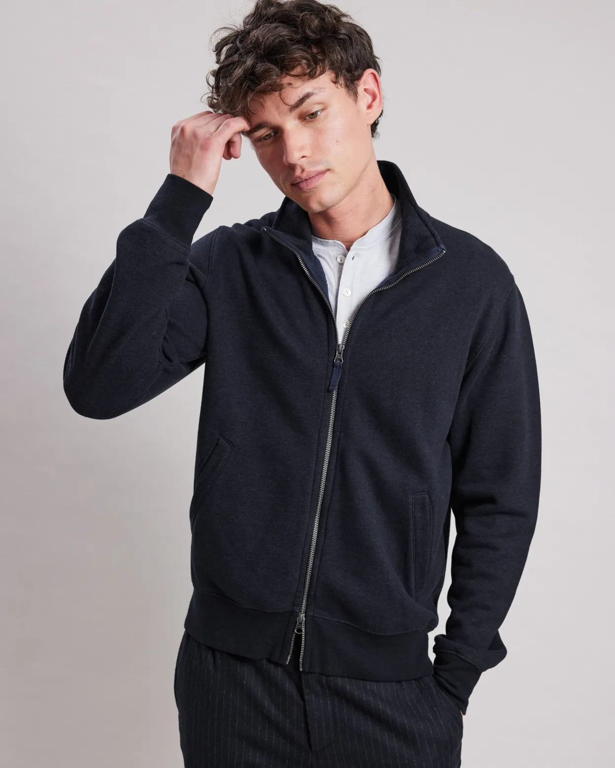 track_jacket_2.webp Shop Hartford Track Jacket Midnight Blue