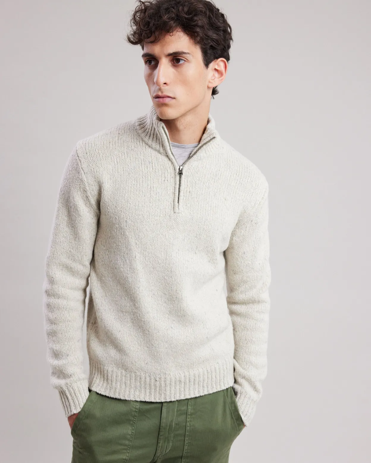 trucker_sweater_0-2.webp Online Hartford Trucker Sweater Off-White