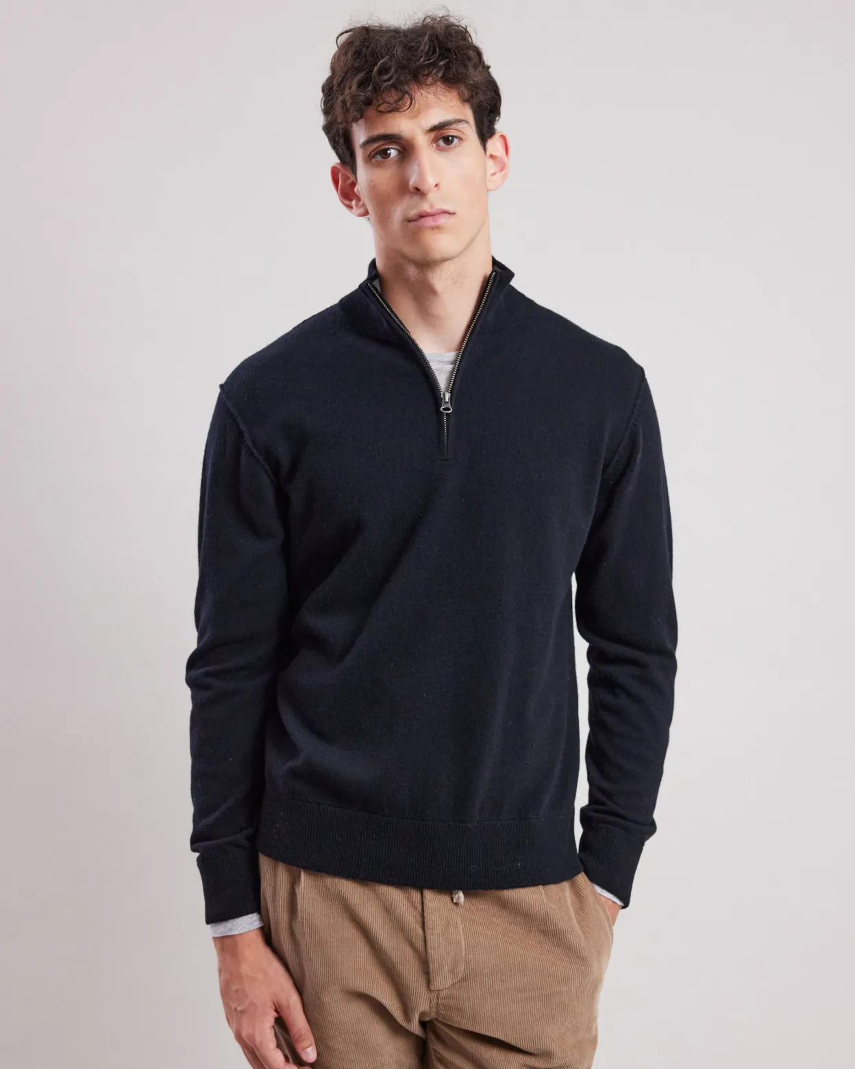 trucker_sweater_0.webp Sale Hartford Trucker Sweater Black