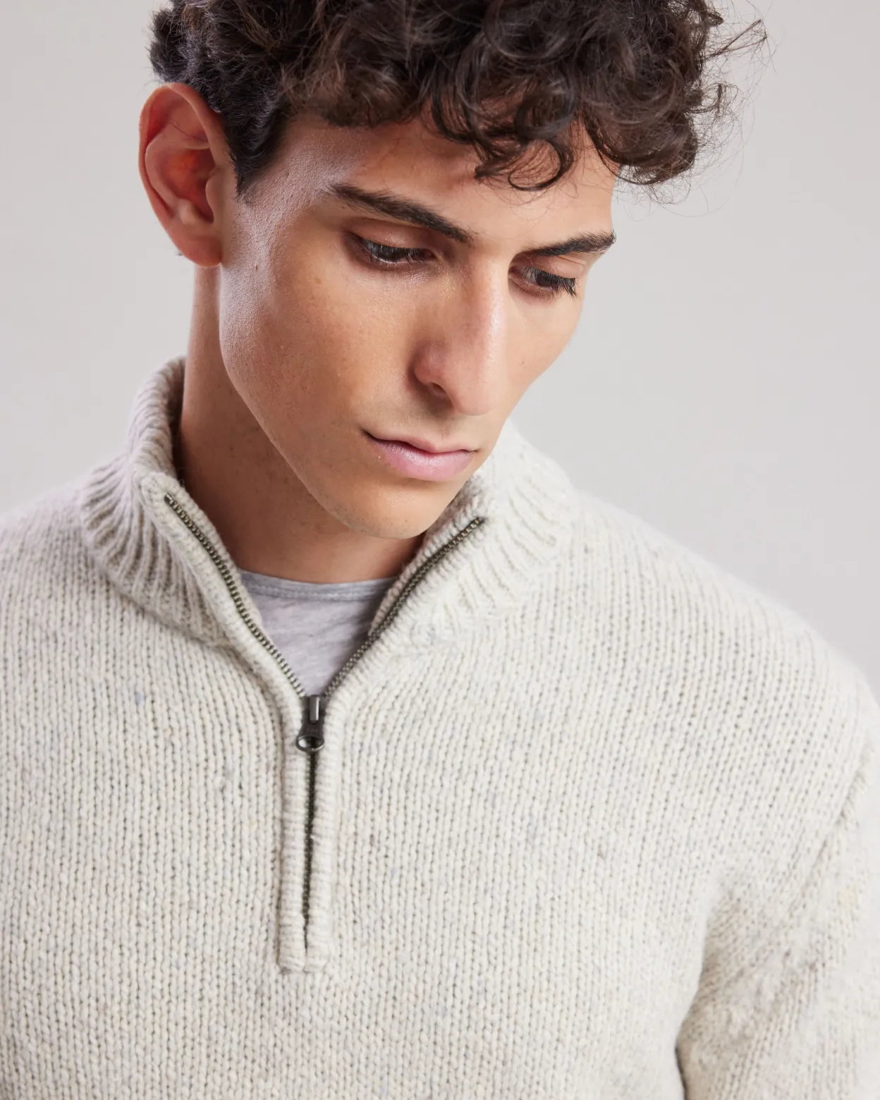 trucker_sweater_1-2.webp Online Hartford Trucker Sweater Off-White