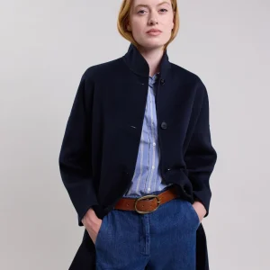 Cheap Hartford Vadim Coat Navy Blue