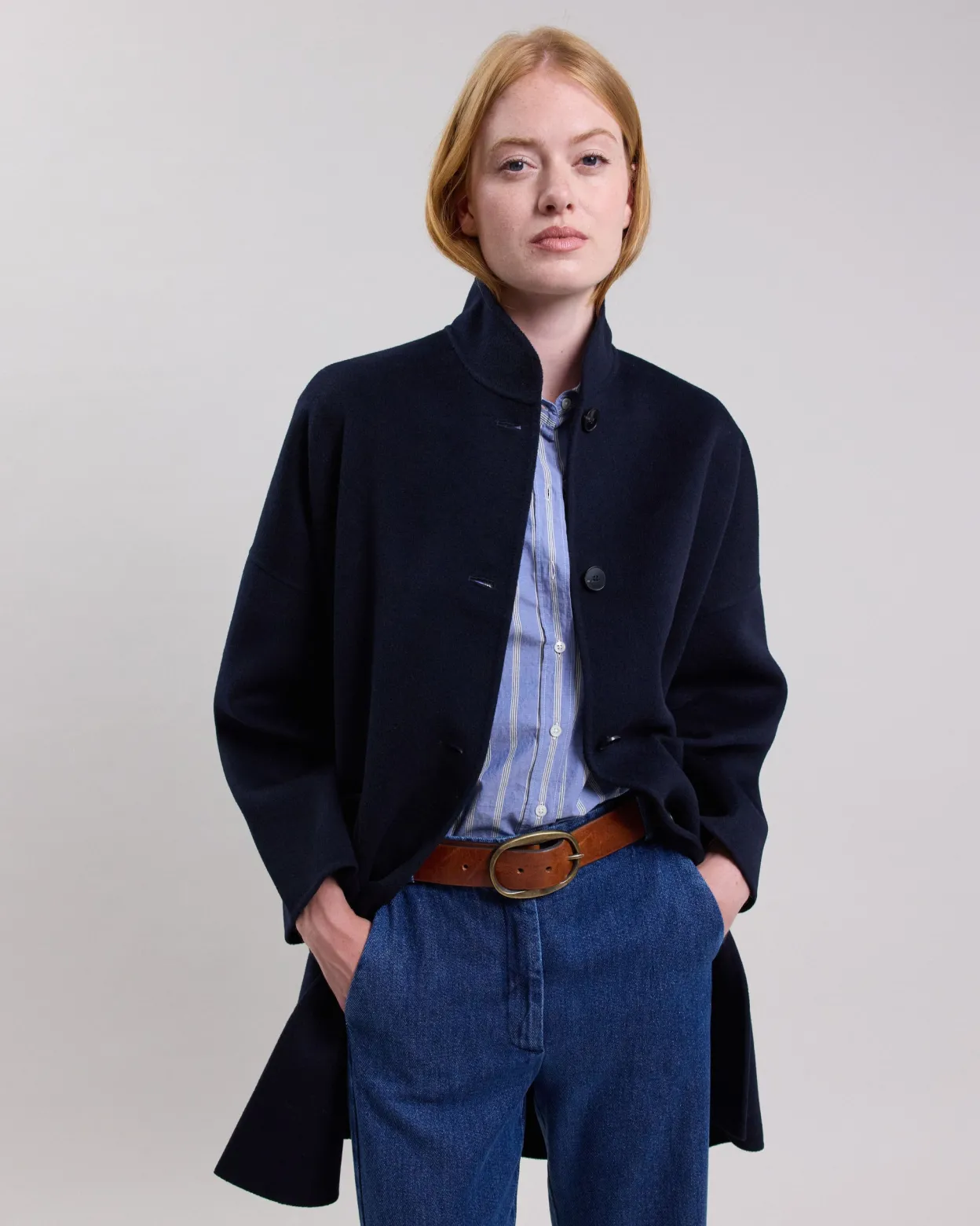 vadim_coat_1.webp Cheap Hartford Vadim Coat Navy Blue