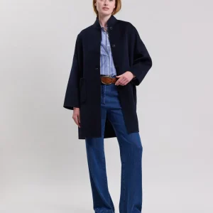 Cheap Hartford Vadim Coat Navy Blue