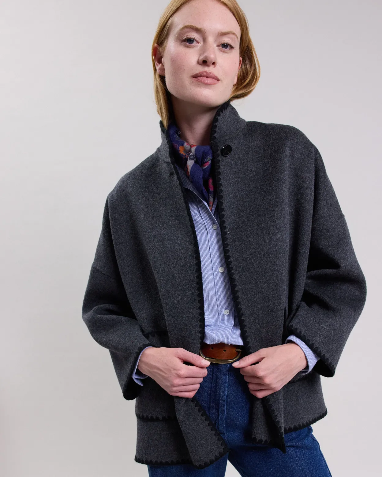 valentine_coat_2.webp Outlet Hartford Valentine Coat Anthracite