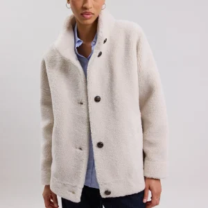 Clearance Hartford Valery Coat Off-White