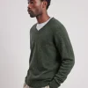 Store Hartford Vee Sweater Military Green