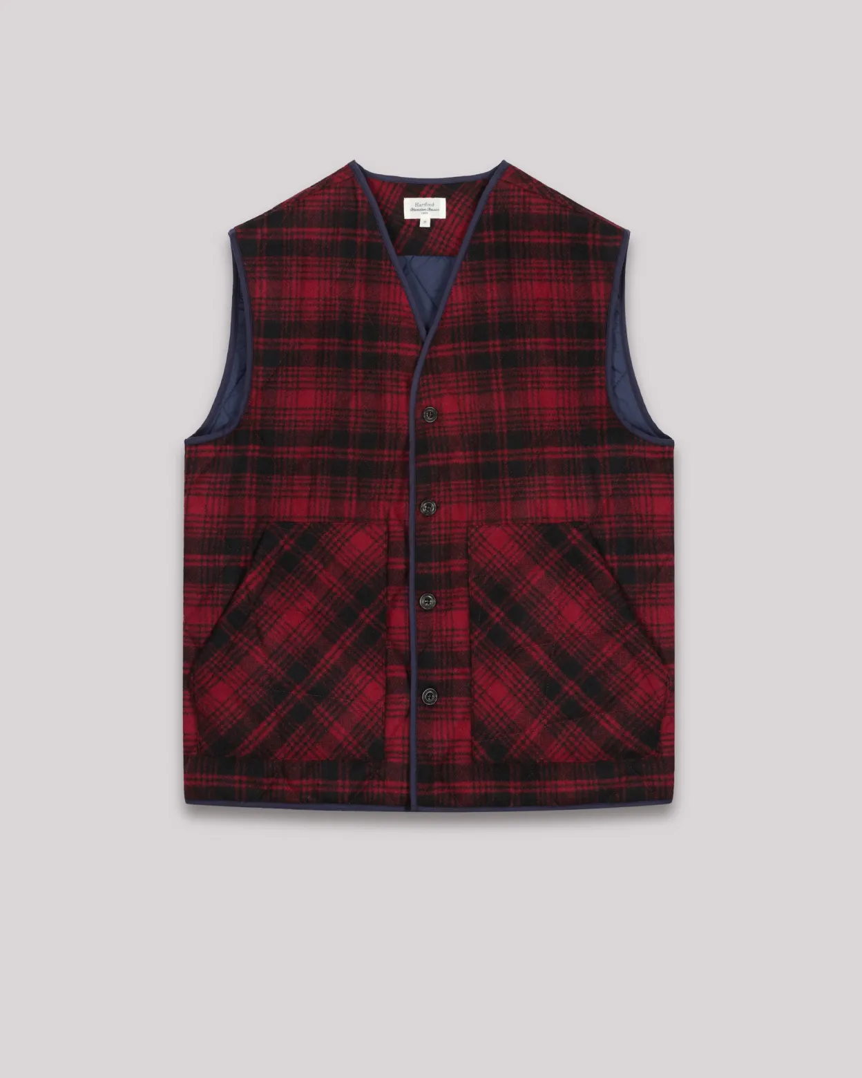 vince_vest_2.webp Clearance Hartford Vince Vest Red